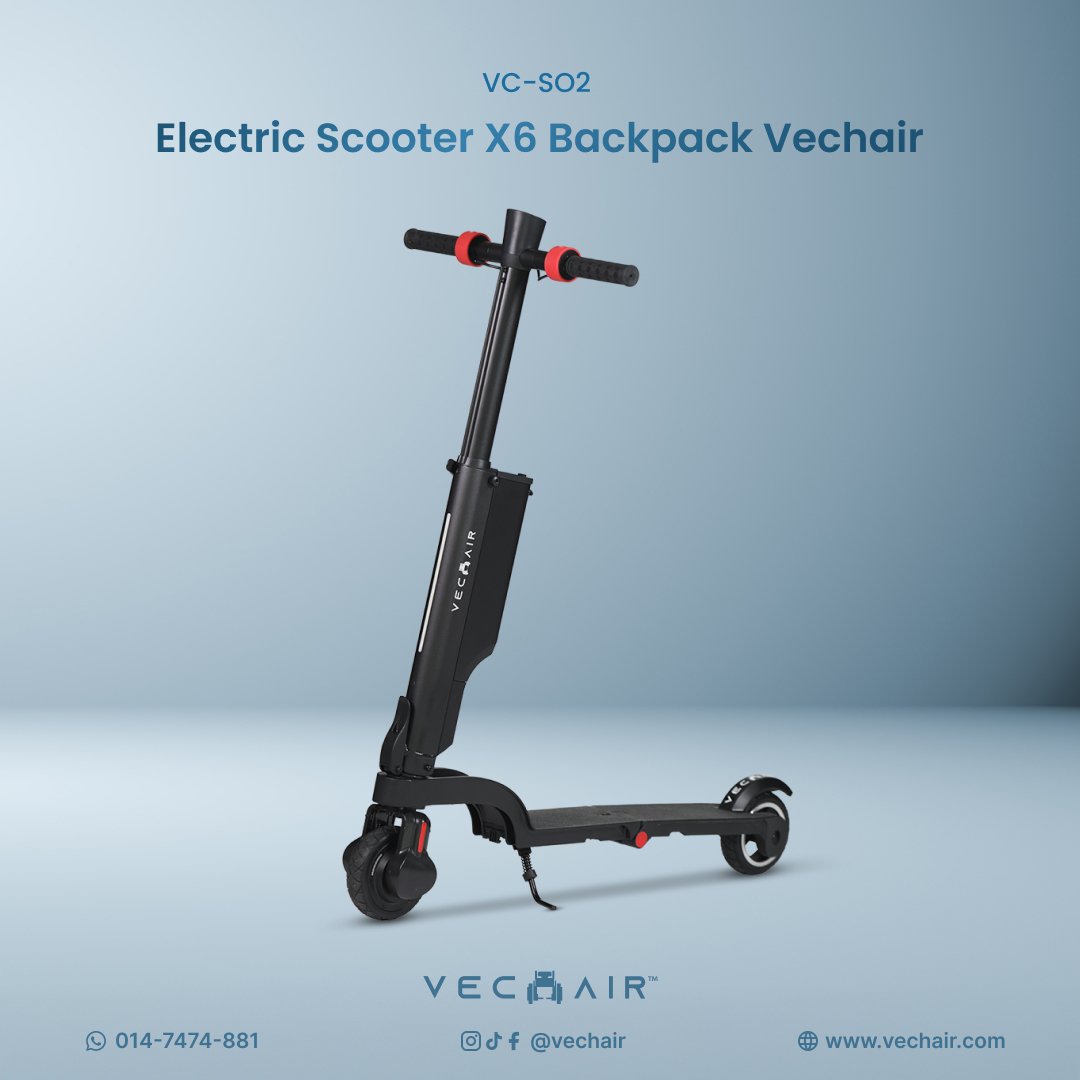 SQUARE (VC-SO2) Electric Scooter X6 Backpack Vechair LIGHT BLUE BG_1