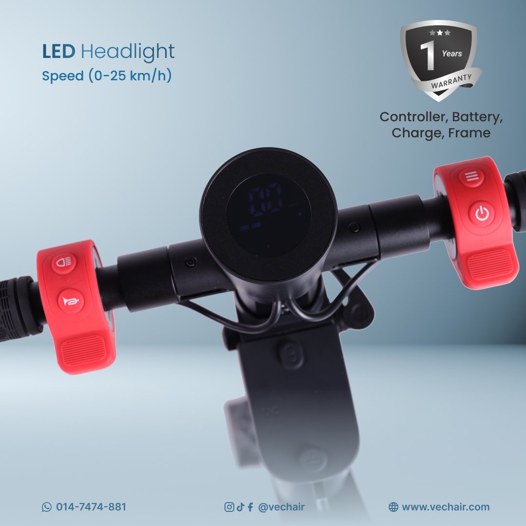 SQUARE (VC-SO2) Electric Scooter X6 Backpack Vechair LIGHT BLUE BG_2