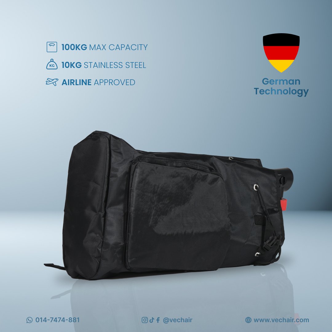 SQUARE (VC-SO2) Electric Scooter X6 Backpack Vechair LIGHT BLUE BG_7