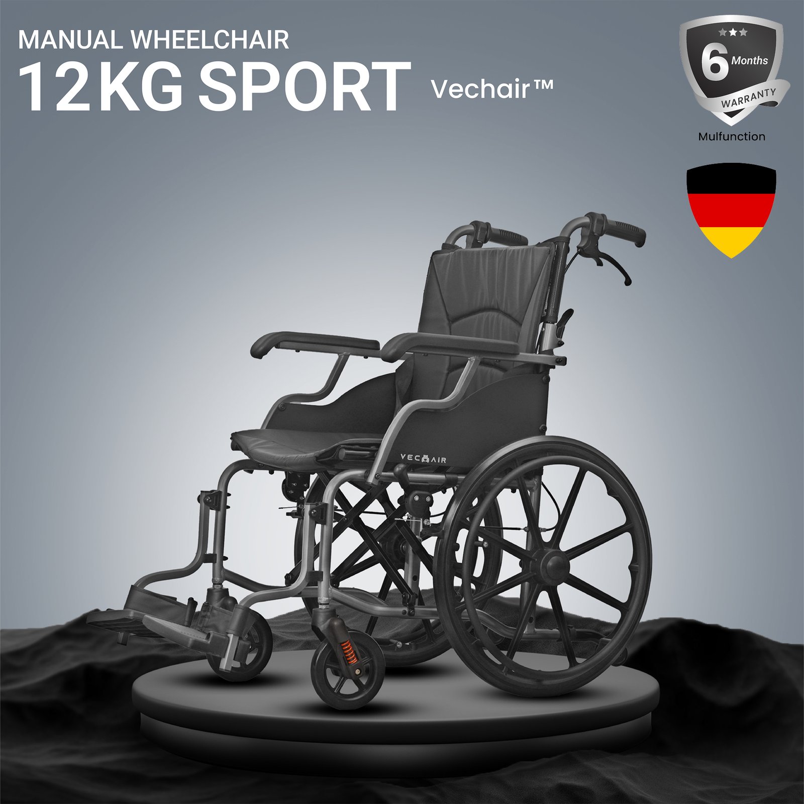 (VC-M05) Manual Wheelchair 12KG Sport