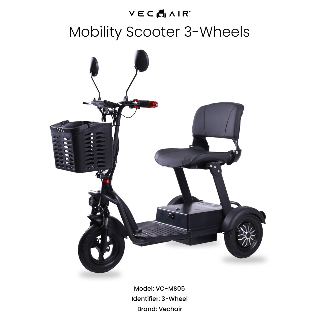 Mobility Scooter 3-Wheels Vechair®