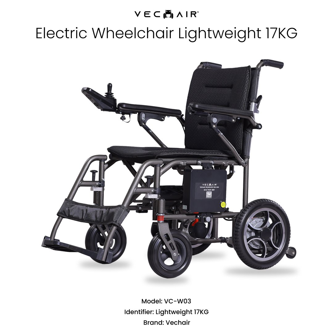 Electric Wheelchair Lightweight 17KG Vechair®