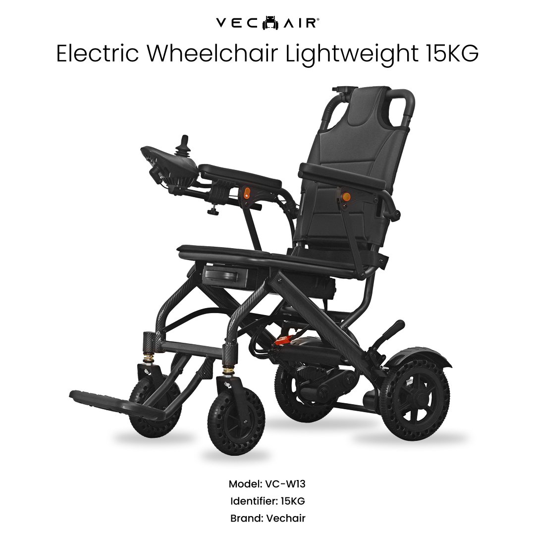 Electric Wheelchair Lightweight 15KG Vechair®