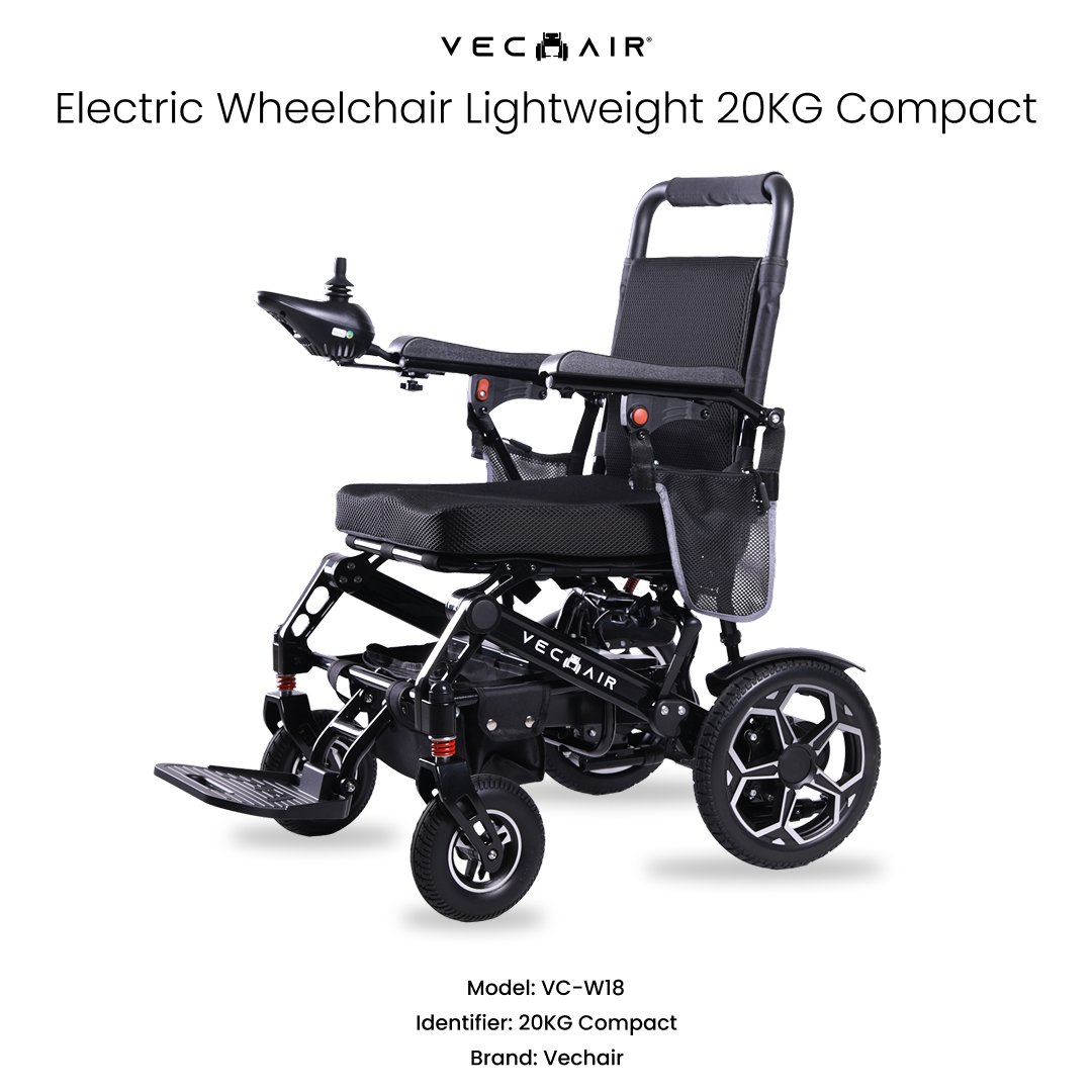 Electric Wheelchair Lightweight 20KG Compact Vechair®