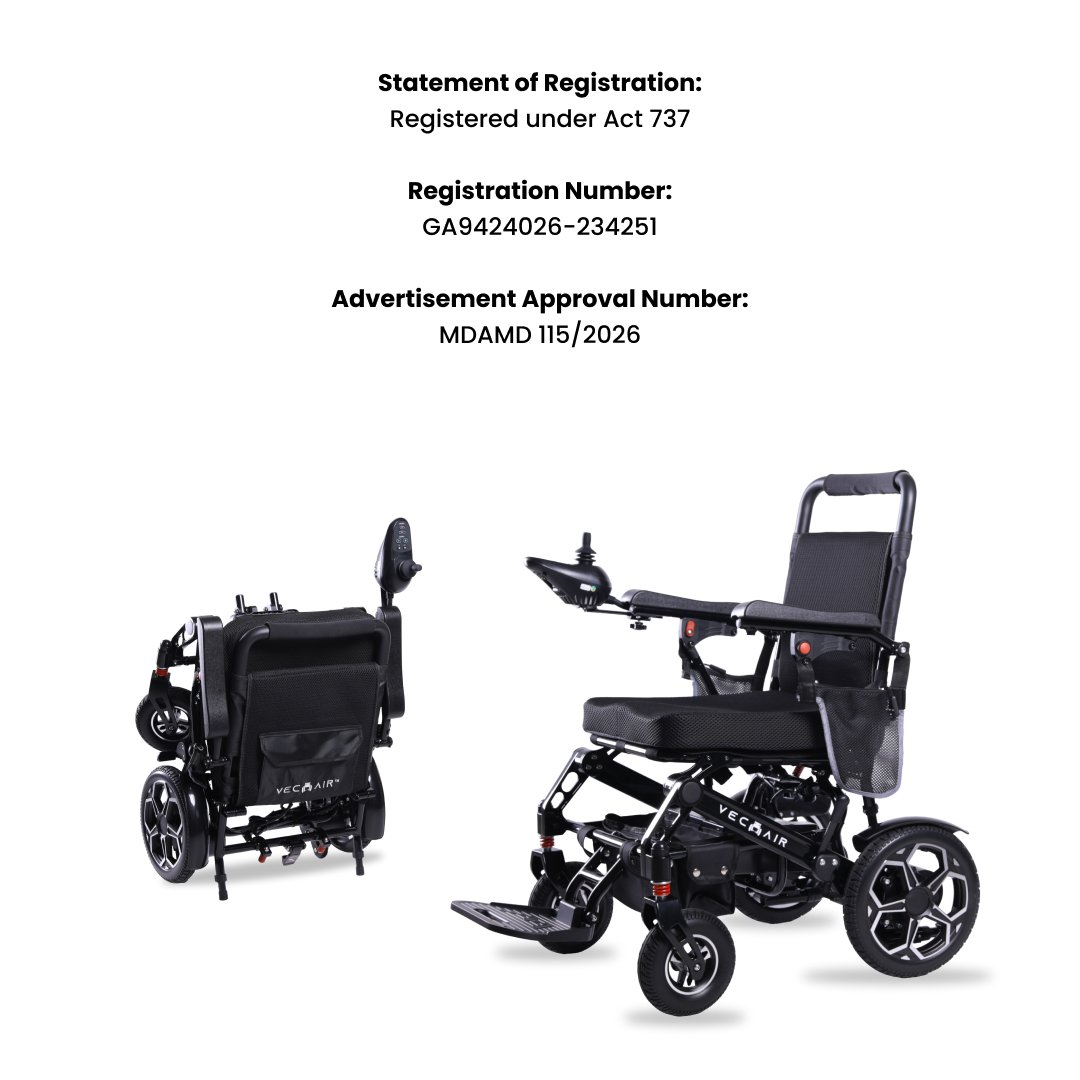 Electric Wheelchair Lightweight 20KG Compact Vechair® - Image 11