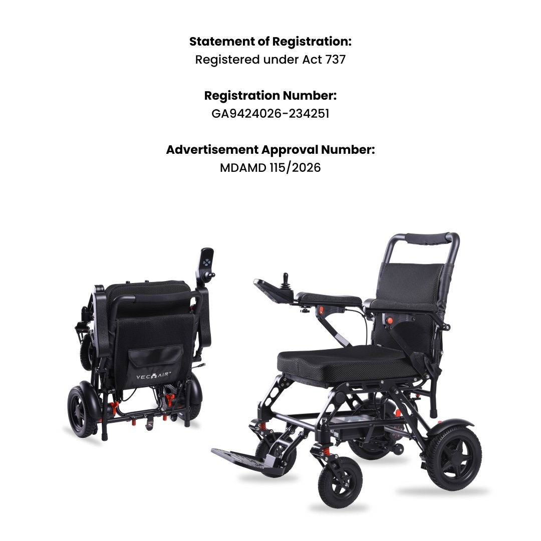 Electric Wheelchair Lightweight 16KG Magnesium Vechair® - Image 11