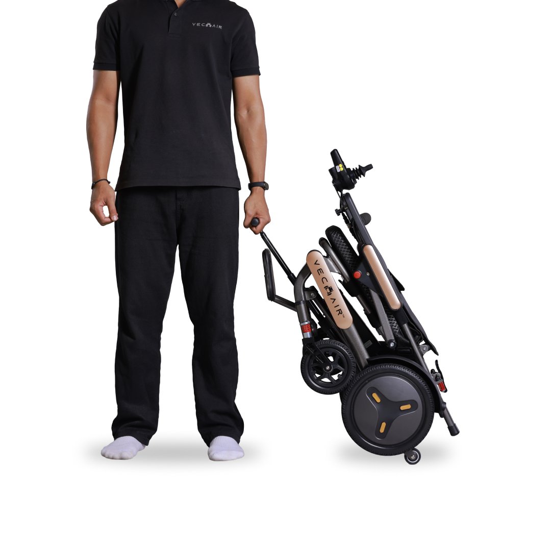 Electric Wheelchair Lightweight 17KG Pull Rod Vechair® - Image 12