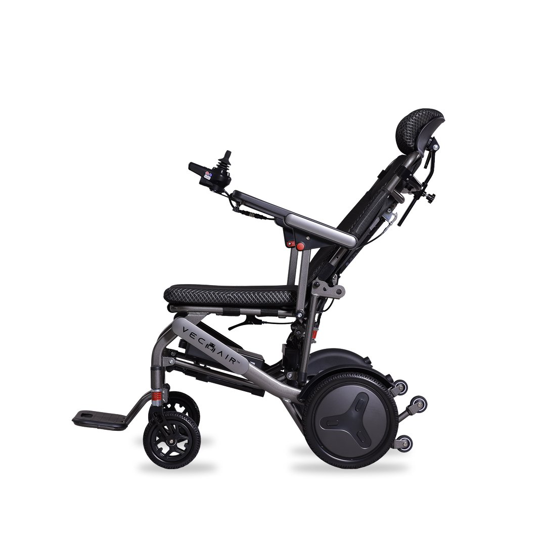 Electric Wheelchair Lightweight 19KG Recline Pull Rod Vechair® - Image 10