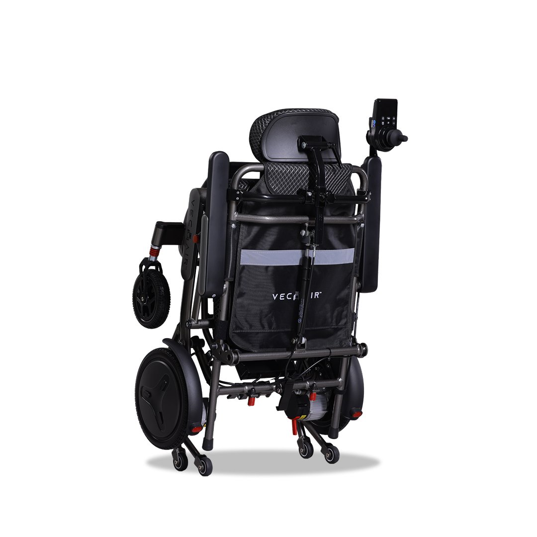 Electric Wheelchair Lightweight 19KG Recline Pull Rod Vechair® - Image 2