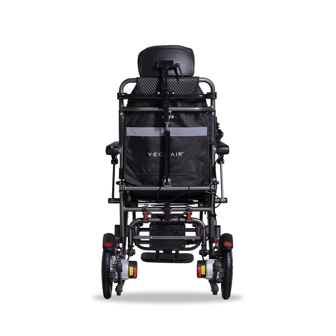 Electric Wheelchair Lightweight 19KG Recline Pull Rod Vechair® - Image 5